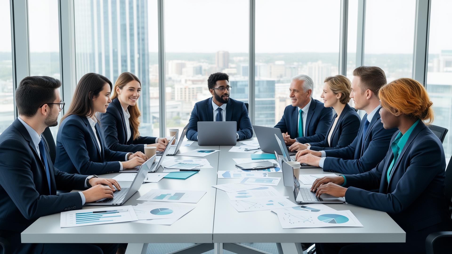 Consulting team in a strategy session